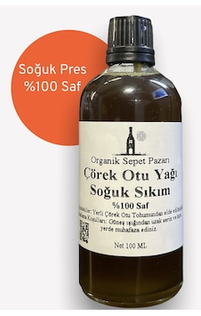Organik Sepet Pazarı Çörek Otu Yağı 100 Ml Soğuk Sıkım %100 Saf Organik Sepet Pazarı Çörek Otu Yağı 100 Ml Soğuk Sıkım %100 Saf