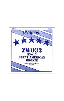 D'addario Zw032 Tek Akustik Gitar Teli 32 D'addario Zw032 Tek Akustik Gitar Teli 32