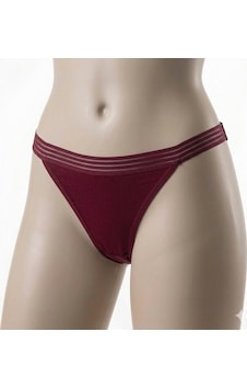 İmer Bayan Modal İnce Tül Çizgili Lastik Slip Bikini Külot 4274 Bordo İmer Bayan Modal İnce Tül Çizgili Lastik Slip Bikini Külot 4274 Bordo