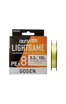 Gosen Answer Light Game Pe 8 Örgü 0.3pe 150mt Cocktail Yellow Lrf İp Misina Gosen Answer Light Game Pe 8 Örgü 0.3pe 150mt Cocktail Yellow Lrf İp Misina