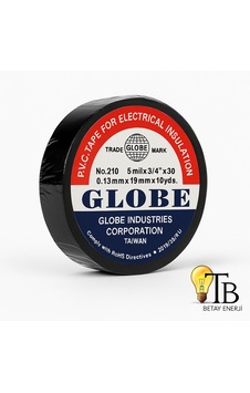 Globe Siyah Elektrik İzolasyon Bandı Globe Siyah Elektrik İzolasyon Bandı