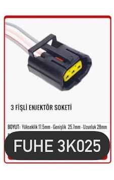 Fhe 3k025 3 Fişli Enjektör Soketi Fhe 3k025 3 Fişli Enjektör Soketi