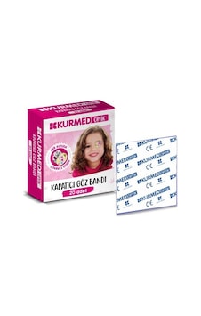 Kurmed Optik Kız Çocuk Göz Kapama Bandı 20 Adet