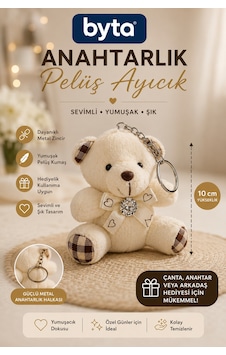 Peluş Ayıcık Anahtarlık 10 Cm Sevimli Çanta Süsü Ve Anahtar Aksesuarı - Hediyelik Ekru Peluş Ayıcık Anahtarlık 10 Cm Sevimli Çanta Süsü Ve Anahtar Aksesuarı - Hediyelik Ekru