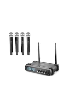 Profesyonel Kablosuz Vhf Mikrofon 4 Lü Set - Siyah Hdx2792 Profesyonel Kablosuz Vhf Mikrofon 4 Lü Set - Siyah Hdx2792