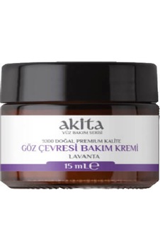 Akita Lavanta Özlü Doğal Göz Altı Bakım Kremi 15 ML