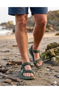 Günlük Unisex Cırtlı Sandalet Rahat Hafif Tabanlı Outdoor Esnek Ayakkabı 125m Haki Günlük Unisex Cırtlı Sandalet Rahat Hafif Tabanlı Outdoor Esnek Ayakkabı 125m Haki