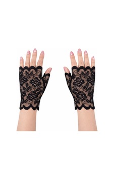 Siyah Dantel Parmaksız Kısa Eldiven Bx40 Diğer Siyah Dantel Parmaksız Kısa Eldiven Bx40 Diğer