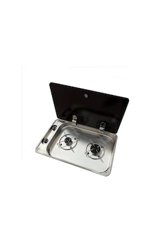2 Gözlü Cam Kapaklı Ocak 53 X 32.5 X 10 Cm Üniversal Yatek Karava 2 Gözlü Cam Kapaklı Ocak 53 X 32.5 X 10 Cm Üniversal Yatek Karava