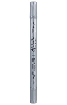 Maxx Metalik Twin Marker Kalem Gümüş Çift Taraflı Markör Cs-h886 Maxx Metalik Twin Marker Kalem Gümüş Çift Taraflı Markör Cs-h886