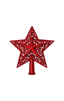 Kırmızı Motifli Yıldız Çam Ağacı Tepeliği - Dekoratif Canlı Kırmızı Oymalı Yılbaşı Ağaç Tepe Süsü - 9069916345002 Diğer Kırmızı Motifli Yıldız Çam Ağacı Tepeliği - Dekoratif Canlı Kırmızı Oymalı Yılbaşı Ağaç Tepe Süsü - 9069916345002 Diğer