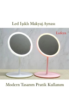 Premium Yuvarlak Ledli Makyaj Aynası Modern 30x18 Cilt Bakım Kişisel Bakım Uzun Ömürlü Masa Üstü Premium Yuvarlak Ledli Makyaj Aynası Modern 30x18 Cilt Bakım Kişisel Bakım Uzun Ömürlü Masa Üstü