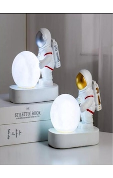 Ev Dekorasyon 3d Sevimli Astronot Lamba Masa Üstü Gece Lambası Beyaz Ev Dekorasyon 3d Sevimli Astronot Lamba Masa Üstü Gece Lambası Beyaz