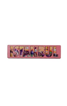 İstanbul Temalı Ahşap Magnet Pembe İstanbul Temalı Ahşap Magnet Pembe