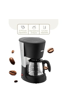 2in1 Filtre Kahve - Çay Demleme Makinesi 1.2lt Cam Hazne - Su Seviye Gösterge Scm-2938 5250