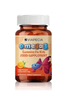 Viapecia Çocuklar İçin Portakal Aromalı Omega 3 Jelibonlar 60 Gummies Viapecia Çocuklar İçin Portakal Aromalı Omega 3 Jelibonlar 60 Gummies