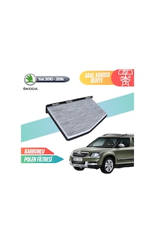 Skoda Yeti 2010-2016 Model Karbonlu Polen Klima Filtresi Skoda Yeti 2010-2016 Model Karbonlu Polen Klima Filtresi