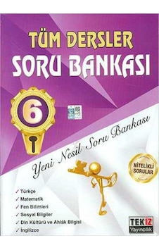 Tekiz 6.Sınıf Tüm Dersler Sözel Sayısal Soru Bankası Tekiz 6.Sınıf Tüm Dersler Sözel Sayısal Soru Bankası