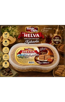 Sabıroğlu Kakaolu Helva Kutu 1400 G
