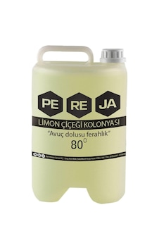 Pereja 80 Derece Limon Çiçeği Kolonyası Bidon 5 L + Huni Pereja 80 Derece Limon Çiçeği Kolonyası Bidon 5 L + Huni