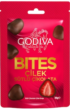 Bıtes - Sütlü Çikolatalı Çilek Draje - 80 Gram - 14 Adet Bıtes - Sütlü Çikolatalı Çilek Draje - 80 Gram - 14 Adet