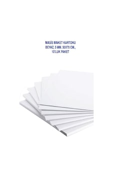 Karmaofis 50x70 Beyaz Maket Kartonu 5mm 10 Adet