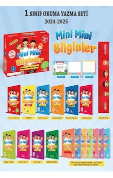 Kırmızı Beyaz 1. Sınıf Mini Mini Bilginler Okuma Yazma Öğreniyor Okuma Yazma Seti 2025
