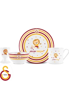 Karaca X Galatasaray Lisanslı 4 Parça Mama Takımı Kırmızı Karaca X Galatasaray Lisanslı 4 Parça Mama Takımı Kırmızı