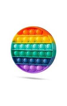Push Pop Bubble Pop It Duyusal Oyuncak Özel Pop Stres Gökkuşağı Renkli Daire A++ Kalite