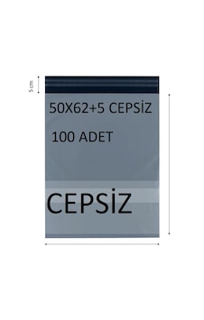 50x62+5 Cepsiz 100 Adet Kargo Poşeti Cac Plastik 50x62+5 Cepsiz 100 Adet Kargo Poşeti Cac Plastik