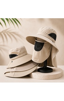 Mand Yüz Boyun Korumalı Outdoor Şapka Bej Mand Yüz Boyun Korumalı Outdoor Şapka Bej