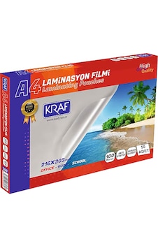 Kraf Laminasyon Filmi Parlak A4 100 Mic 50'li 2120 Kraf Laminasyon Filmi Parlak A4 100 Mic 50'li 2120