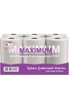 Maximum İçten Çekmeli Kağıt Havlu 6'lı 2.5 KG Maximum İçten Çekmeli Kağıt Havlu 6'lı 2.5 KG