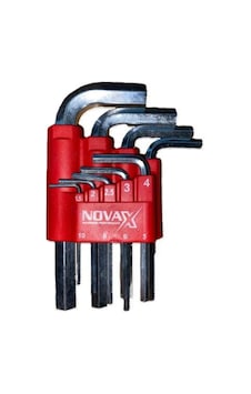Novax Hex Alyan Anahtar Kısa 9lu Set Anahtar