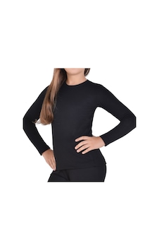 Tutku Kız Çocuk Thermal Fanila Tek Üst 0136 Siyah