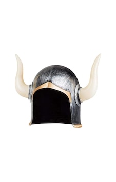 Mega Boynuzlu Viking Ivar Kaskı Eskitilmiş Desen Gümüş Renk Standart Mega Boynuzlu Viking Ivar Kaskı Eskitilmiş Desen Gümüş Renk Standart