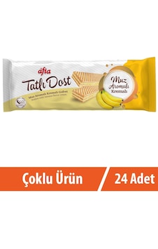 Afia Tatlı Dost Muz Kremalı Gofret 24 x 140 G Afia Tatlı Dost Muz Kremalı Gofret 24 x 140 G