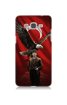 Samsung Galaxy Grand Prime Uyumlu Kartallı Bayrak Ve Atatürk Desenli Silikon Kılıf Çok Renkli Samsung Galaxy Grand Prime Uyumlu Kartallı Bayrak Ve Atatürk Desenli Silikon Kılıf Çok Renkli