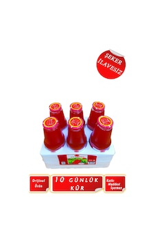 Gilaburu Suyu 10 Gün Kullanım 6 Adet Cam Şişe Şekersiz Gilaburu Suyu 10 Gün Kullanım 6 Adet Cam Şişe Şekersiz
