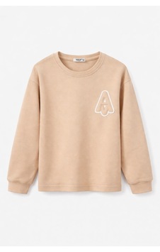 Tanem Kids Erkek Çocuk Jakarlı Örme Sweatshirt Krem Tanem Kids Erkek Çocuk Jakarlı Örme Sweatshirt Krem