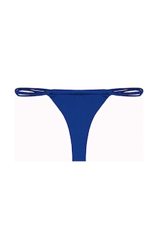 İpli Bantlı String Tek Bikini Alt Mavi İpli Bantlı String Tek Bikini Alt Mavi