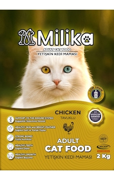 Milika Yetişkin Kedi Maması Tavuklu 2 Kg