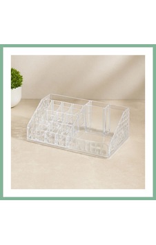 Bşkvirgo Mika Kristal 16 Bölmeli Makyaj Organizer 12.5x22x7.7 Cm Bsk2026 Çok Renkli Bşkvirgo Mika Kristal 16 Bölmeli Makyaj Organizer 12.5x22x7.7 Cm Bsk2026 Çok Renkli