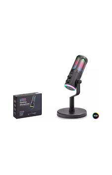 Hadron Su8 Rgb Işıklı Gaming Mikrofon, Dsp Gürültü Engelleme, Reverb & Echo Destekli Siyah Hadron Su8 Rgb Işıklı Gaming Mikrofon, Dsp Gürültü Engelleme, Reverb & Echo Destekli Siyah
