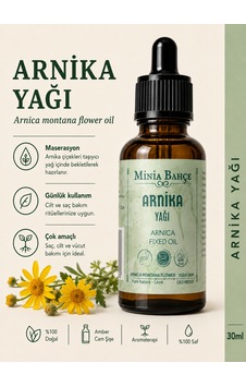 Minia Bahçe Arnika Yağı Bitkisel Arnika Bakım Yağı 30 ML