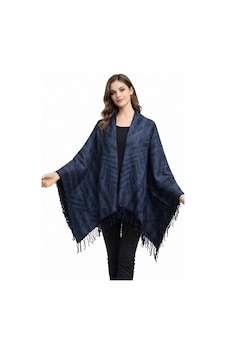 Aldaıyr Kadın Kışlık Çift Taraflı Panço Omuz 140x140 Çok Renkli42 Aldaıyr Kadın Kışlık Çift Taraflı Panço Omuz 140x140 Çok Renkli42