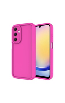 Galaxy A25 Kılıf Kamera Korumalı Zore Ananas Kapak Pembe Koyu Galaxy A25 Kılıf Kamera Korumalı Zore Ananas Kapak Pembe Koyu