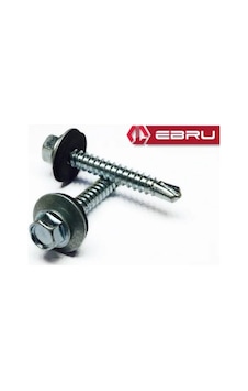 Matkap Uçlu Çatı Trapez Vidası 5,5x25 - 50 Adet 5.5x25 Mm