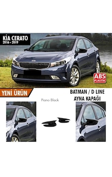 Kia Cerato (2016 - 2019) Batman Yarasa Ayna Kapağı (parlak Siyah)