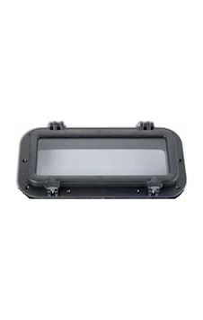 Sealux Marine İçten Montaj Abs Dikdörtgen Lumboz Siyah 40x20 Cm